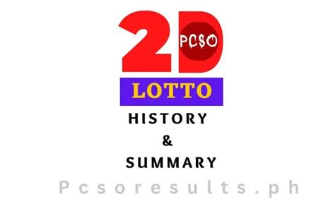 2d results history|2D Result History and Summary .